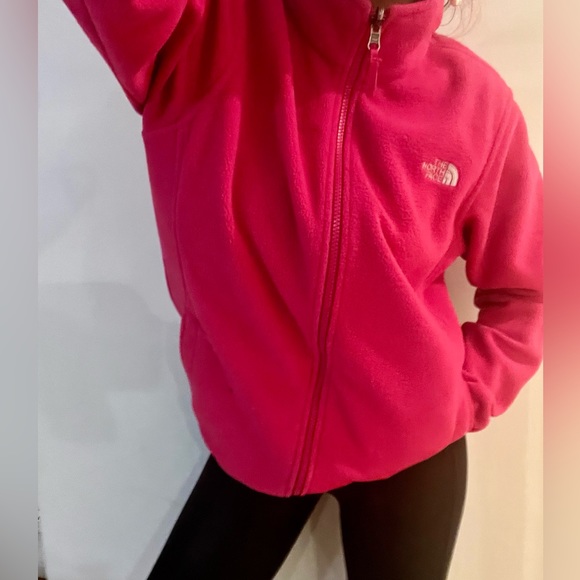 Northface fuchsia polar fleece jacket - Picture 3 of 11